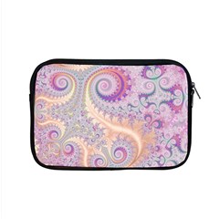 Pastel Pink Intricate Swirls Spirals  Apple Macbook Pro 15  Zipper Case by SpinnyChairDesigns