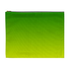 Avocado Ombre Green Yellow Gradient Cosmetic Bag (xl)