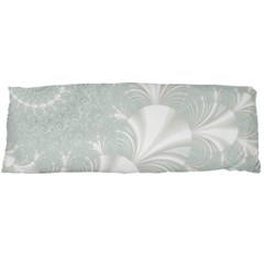Mint Cream And White Intricate Swirl Spiral Body Pillow Case Dakimakura (two Sides) by SpinnyChairDesigns