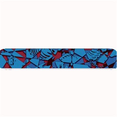 Red Blue Abstract Grunge Pattern Small Bar Mats