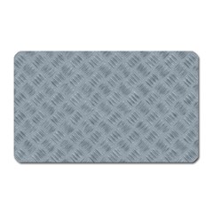 Grey Diamond Plate Metal Texture Magnet (rectangular) by SpinnyChairDesigns