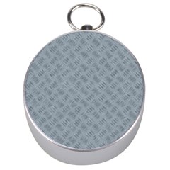 Grey Diamond Plate Metal Texture Silver Compasses