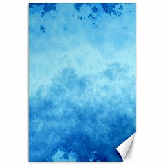Abstract Sky Blue Texture Canvas 20  X 30  by SpinnyChairDesigns