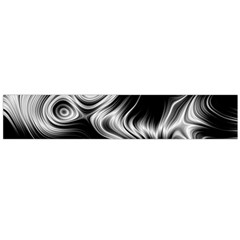 Black And White Abstract Swirls Large Flano Scarf  by SpinnyChairDesigns