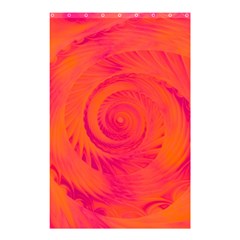 Pink And Orange Swirl Shower Curtain 48  X 72  (small)  by SpinnyChairDesigns