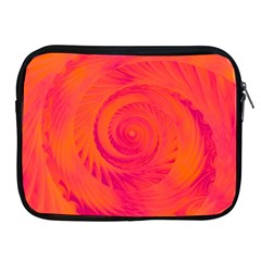 Pink And Orange Swirl Apple Ipad 2/3/4 Zipper Cases by SpinnyChairDesigns