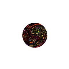 Abstract Tribal Swirl 1  Mini Buttons by SpinnyChairDesigns