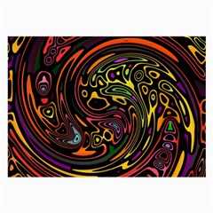 Abstract Tribal Swirl Large Glasses Cloth by SpinnyChairDesigns