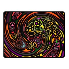 Abstract Tribal Swirl Fleece Blanket (small) by SpinnyChairDesigns