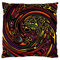 Abstract Tribal Swirl Standard Flano Cushion Case (one Side) by SpinnyChairDesigns