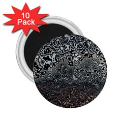 Urban Camouflage Black Grey Brown 2.25  Magnets (10 pack) 