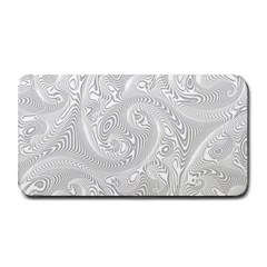 White Abstract Paisley Pattern Medium Bar Mats by SpinnyChairDesigns