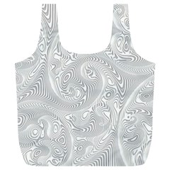 White Abstract Paisley Pattern Full Print Recycle Bag (xl) by SpinnyChairDesigns