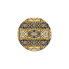 Antique Black And Gold Golf Ball Marker (10 Pack) by SpinnyChairDesigns