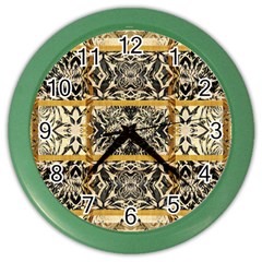 Antique Black And Gold Color Wall Clock by SpinnyChairDesigns