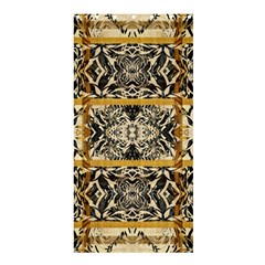 Antique Black And Gold Shower Curtain 36  X 72  (stall)  by SpinnyChairDesigns