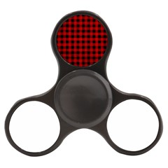 Grunge Red Black Buffalo Plaid Finger Spinner by SpinnyChairDesigns