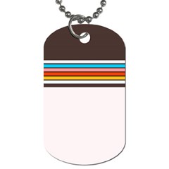 Vintage Stripes Dog Tag (one Side) by tmsartbazaar