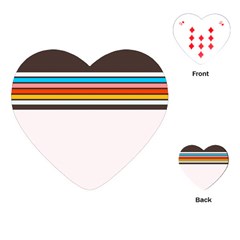 Vintage Stripes Playing Cards Single Design (heart) by tmsartbazaar