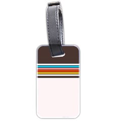 Vintage Stripes Luggage Tag (two Sides)
