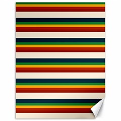 Rainbow Stripes Canvas 18  X 24  by tmsartbazaar