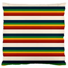 Rainbow Stripes Standard Flano Cushion Case (two Sides) by tmsartbazaar