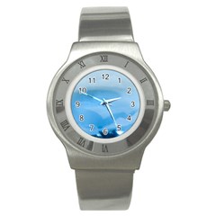 Aquamarine Stainless Steel Watch