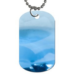 Aquamarine Dog Tag (one Side) by Janetaudreywilson