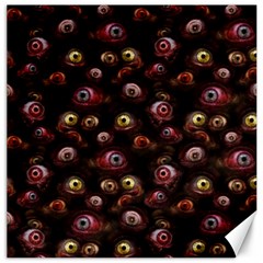 Zombie Eyes Pattern Canvas 16  X 16 