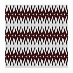 Brown And White Ikat Medium Glasses Cloth by SpinnyChairDesigns