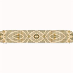 Ecru And Brown Intricate Pattern Small Bar Mats by SpinnyChairDesigns