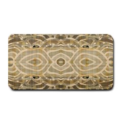 Ecru And Brown Intricate Pattern Medium Bar Mats by SpinnyChairDesigns