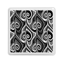 Abstract Black And White Swirls Spirals Memory Card Reader (square) by SpinnyChairDesigns