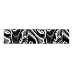 Abstract Black And White Swirls Spirals Velvet Scrunchie by SpinnyChairDesigns