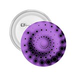 Abstract Black Purple Polka Dot Swirl 2.25  Buttons Front