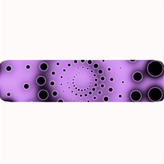 Abstract Black Purple Polka Dot Swirl Large Bar Mats by SpinnyChairDesigns