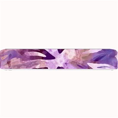 Plum Purple Abstract Floral Pattern Small Bar Mats by SpinnyChairDesigns