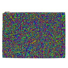 Abstract Rainbow Marble Camouflage Cosmetic Bag (xxl) by SpinnyChairDesigns