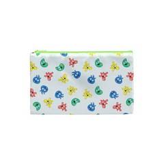 Cute Cartoon Germs Viruses Microbes Cosmetic Bag (xs) by SpinnyChairDesigns