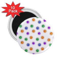 Cartoon Corona Virus Covid 19 2 25  Magnets (10 Pack)  by SpinnyChairDesigns