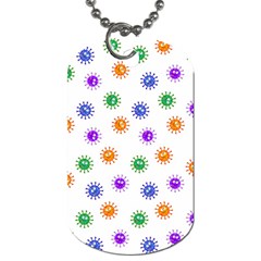 Cartoon Corona Virus Covid 19 Dog Tag (one Side) by SpinnyChairDesigns