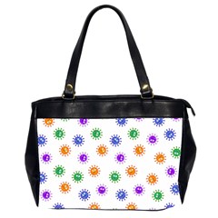 Cartoon Corona Virus Covid 19 Oversize Office Handbag (2 Sides) by SpinnyChairDesigns