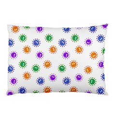 Cartoon Corona Virus Covid 19 Pillow Case (two Sides) by SpinnyChairDesigns