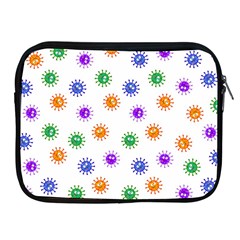 Cartoon Corona Virus Covid 19 Apple Ipad 2/3/4 Zipper Cases by SpinnyChairDesigns