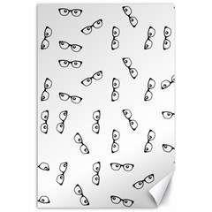 Geek Glasses With Eyes Canvas 24  X 36  by SpinnyChairDesigns