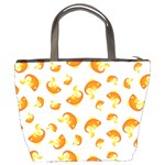 Orange Goldfish Pattern Bucket Bag Back