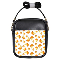 Orange Goldfish Pattern Girls Sling Bag by SpinnyChairDesigns