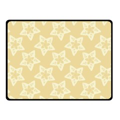 Gold Stars Pattern Fleece Blanket (small) by SpinnyChairDesigns