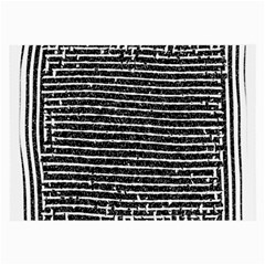 Black And White Abstract Grunge Stripes Large Glasses Cloth (2 Sides) by SpinnyChairDesigns