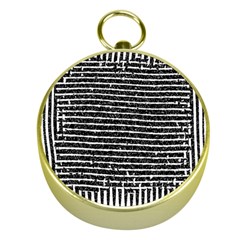 Black And White Abstract Grunge Stripes Gold Compasses by SpinnyChairDesigns